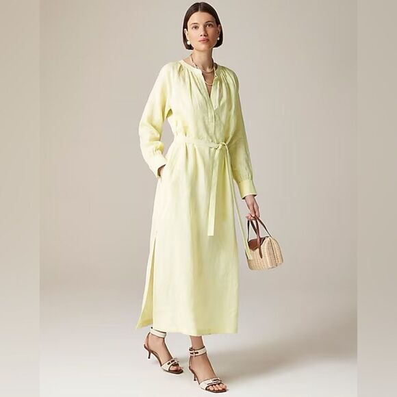 NWT J CREW Tall superwide Stratus pant in city twill
in “Pale Flax” yellow - Picture 2 of 8